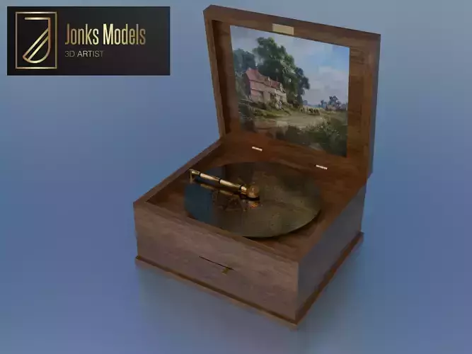 Music Box Low-poly 3D model