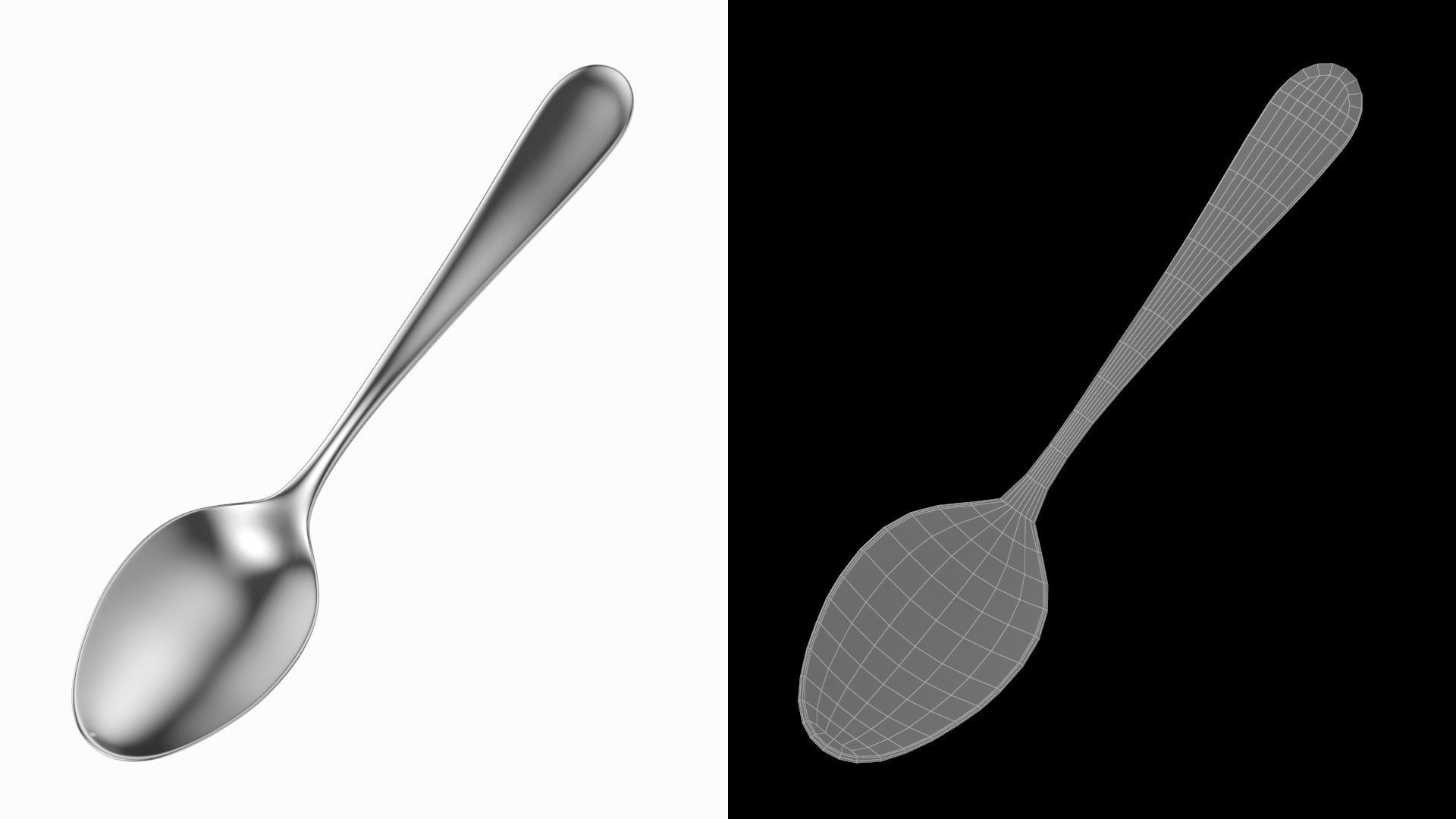 Table Dinner Spoon Generic Cutlery 3D model_3