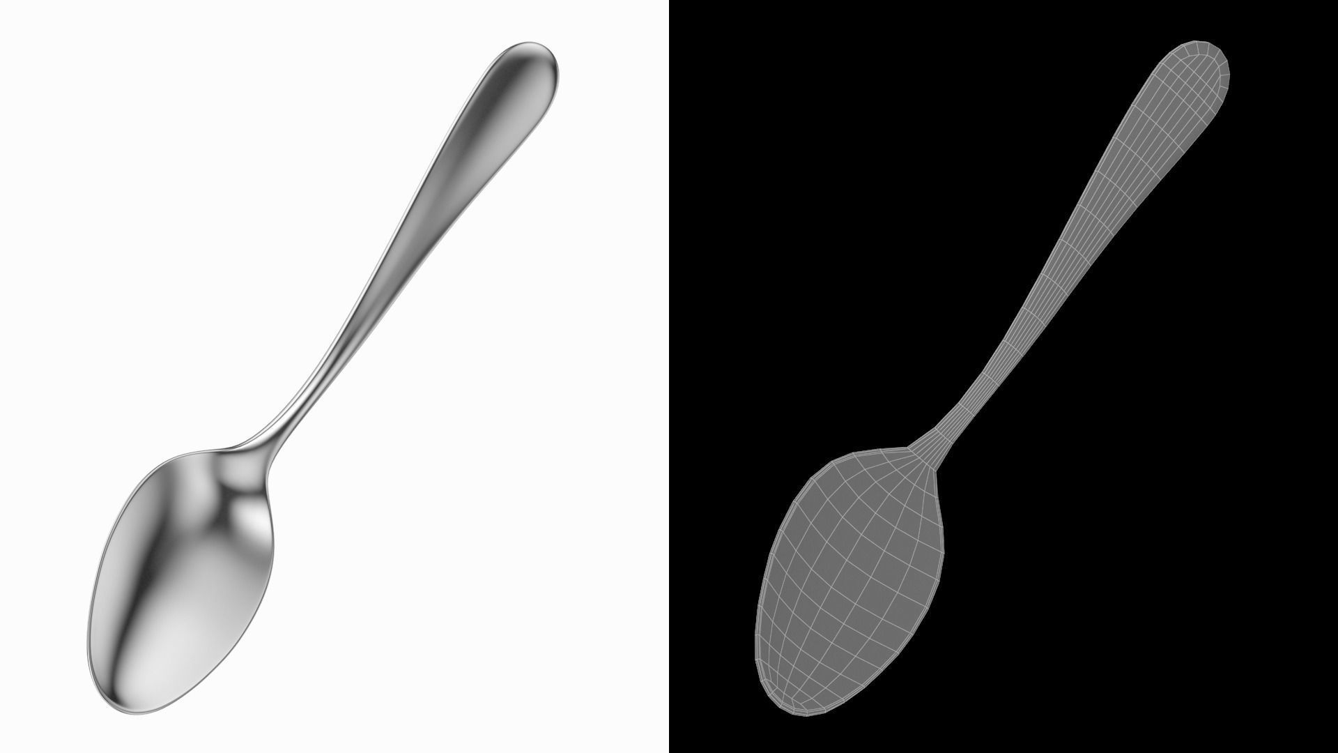 Table Dinner Spoon Generic Cutlery 3D model_4