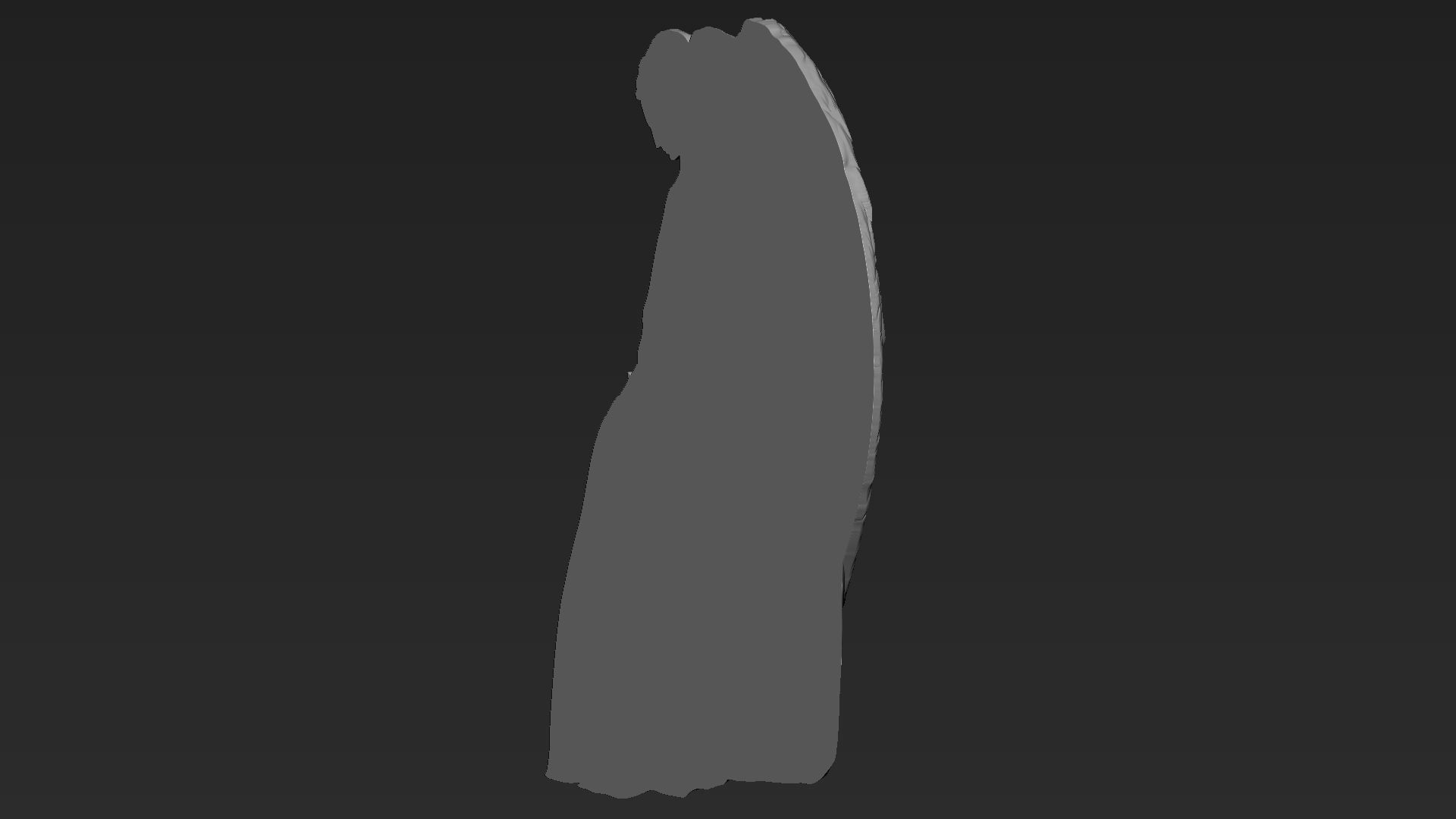 Angel relief 05 3D print model_10