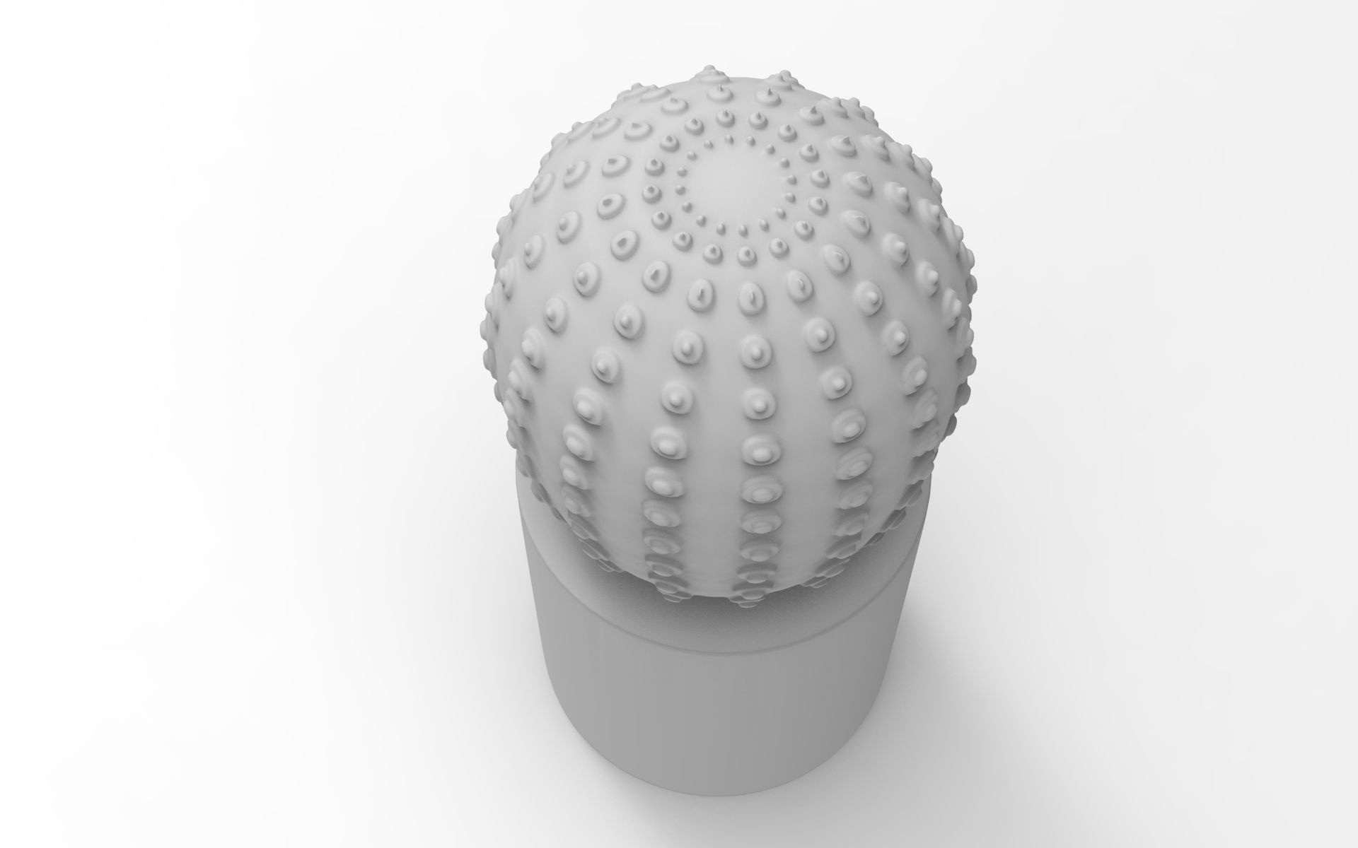 Cactus Table Lamp Low-poly 3D model_8