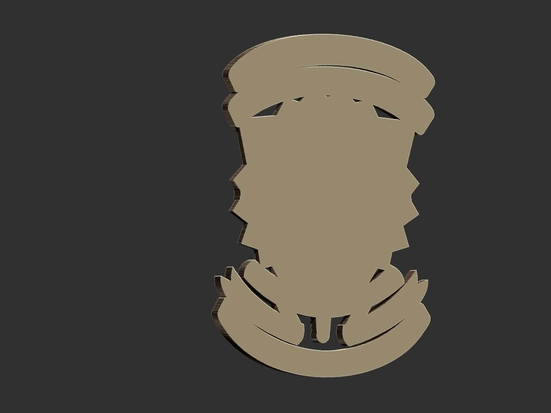 Policia Federal Simbolo 3D print model_6