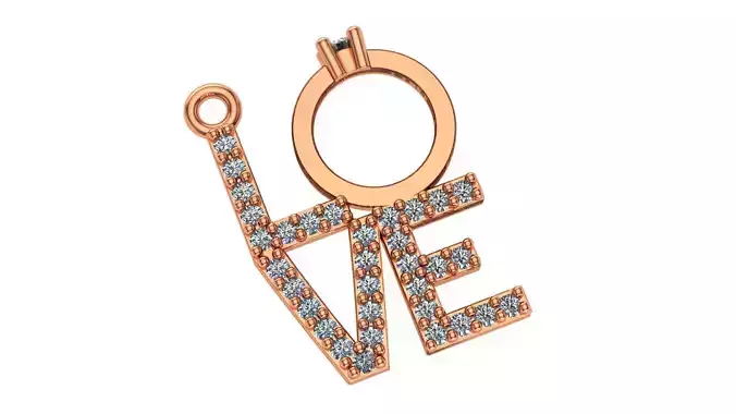 Love Pendant 3D print model