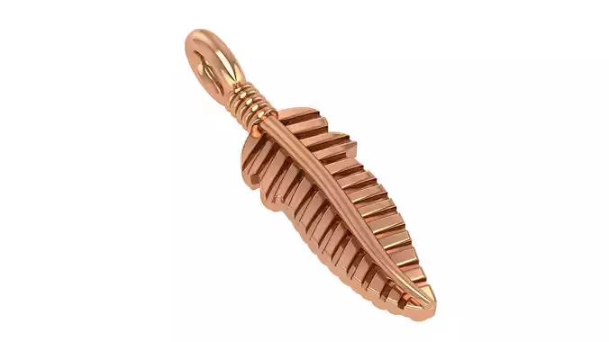 Leaf Charm Pendant Necklace 