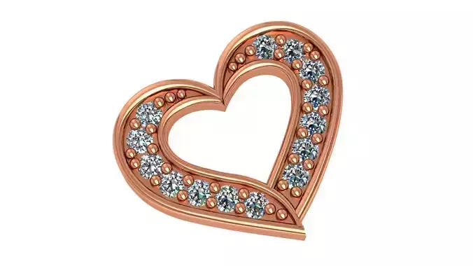 Heart Love Pendant Charm