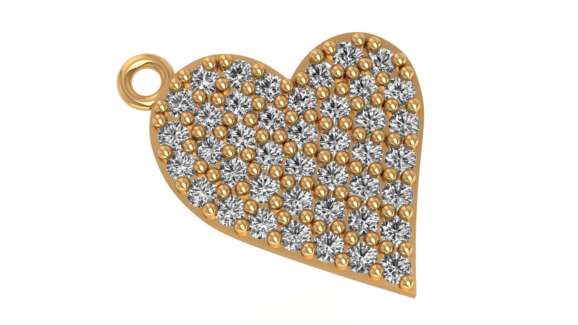 Heart Pendant 3D print model_1