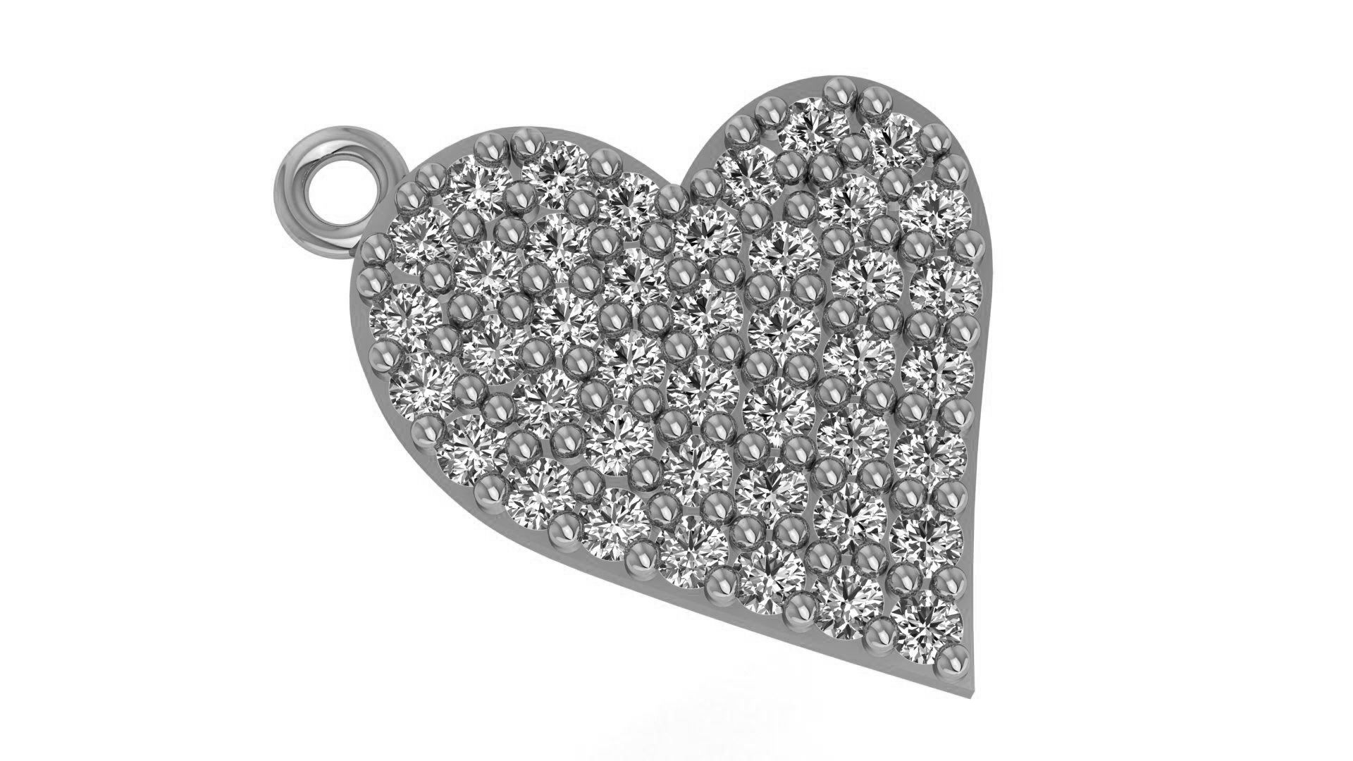 Heart Pendant 3D print model_2