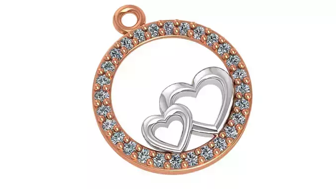 Dual Heart Pendant 