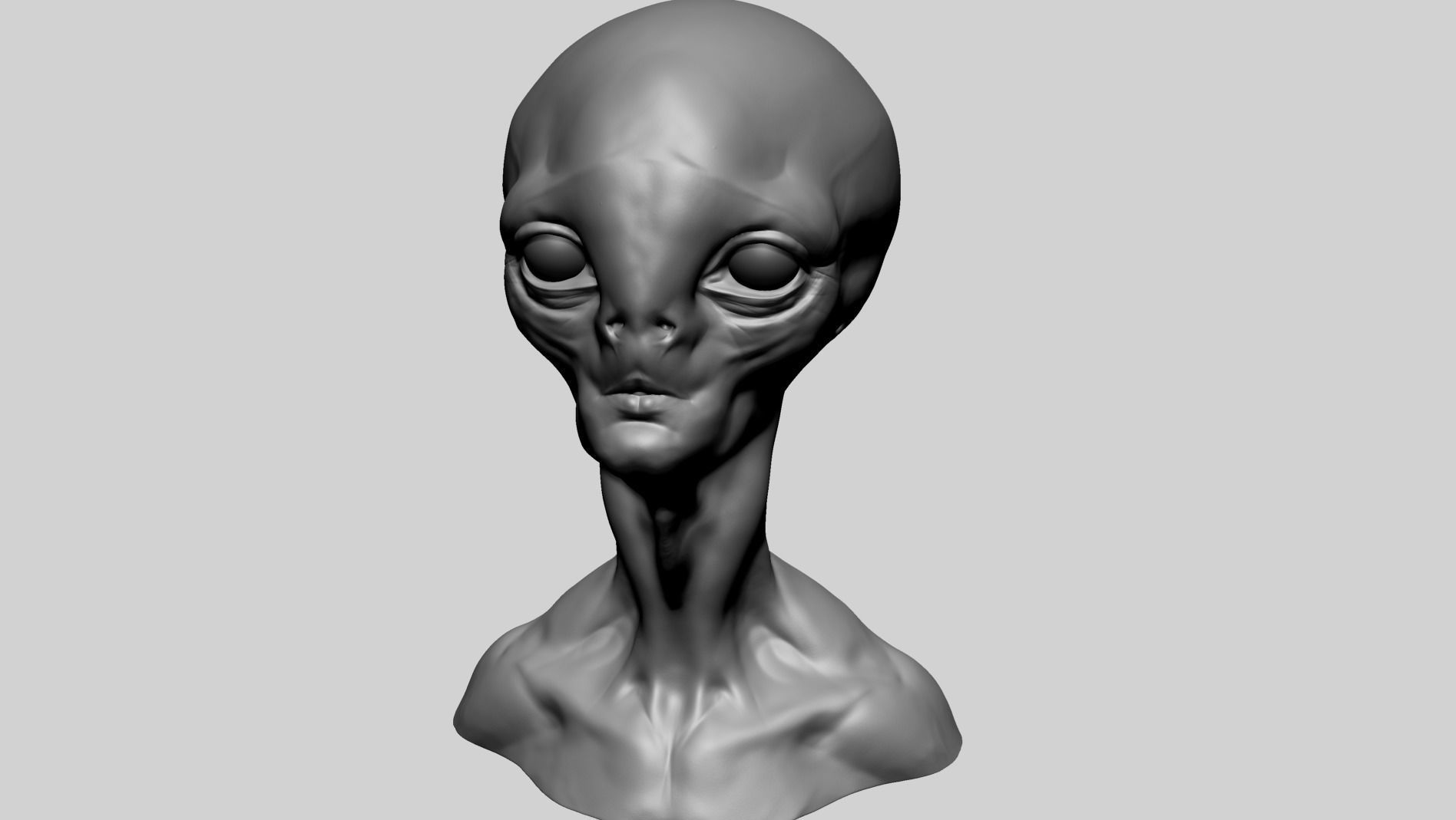 Alien Head 3D model_8