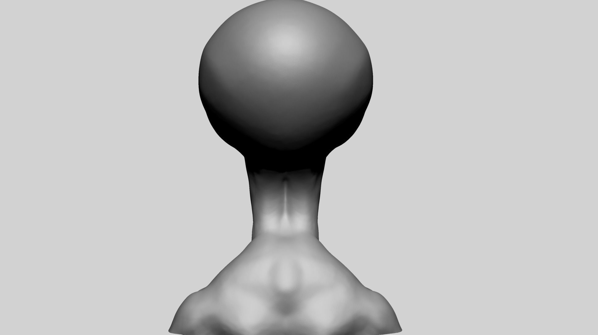 Alien Head 3D model_5