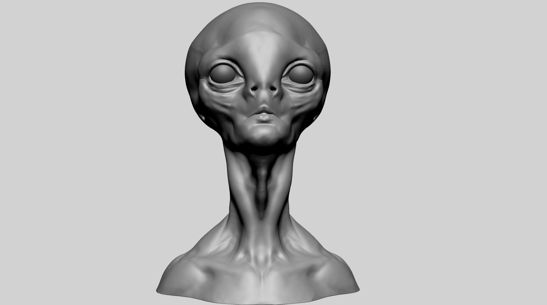 Alien Head 3D model_9