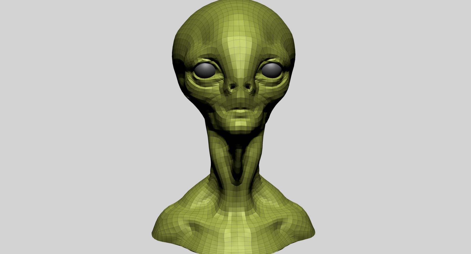 Alien Head 3D model_14