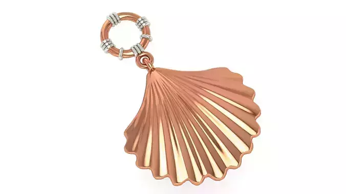 Pearl Shell Charm Necklace Charm Pendant