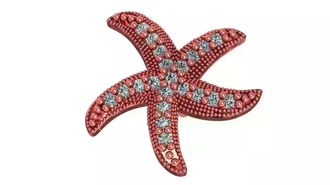 Starfish Charm Necklace Pendant