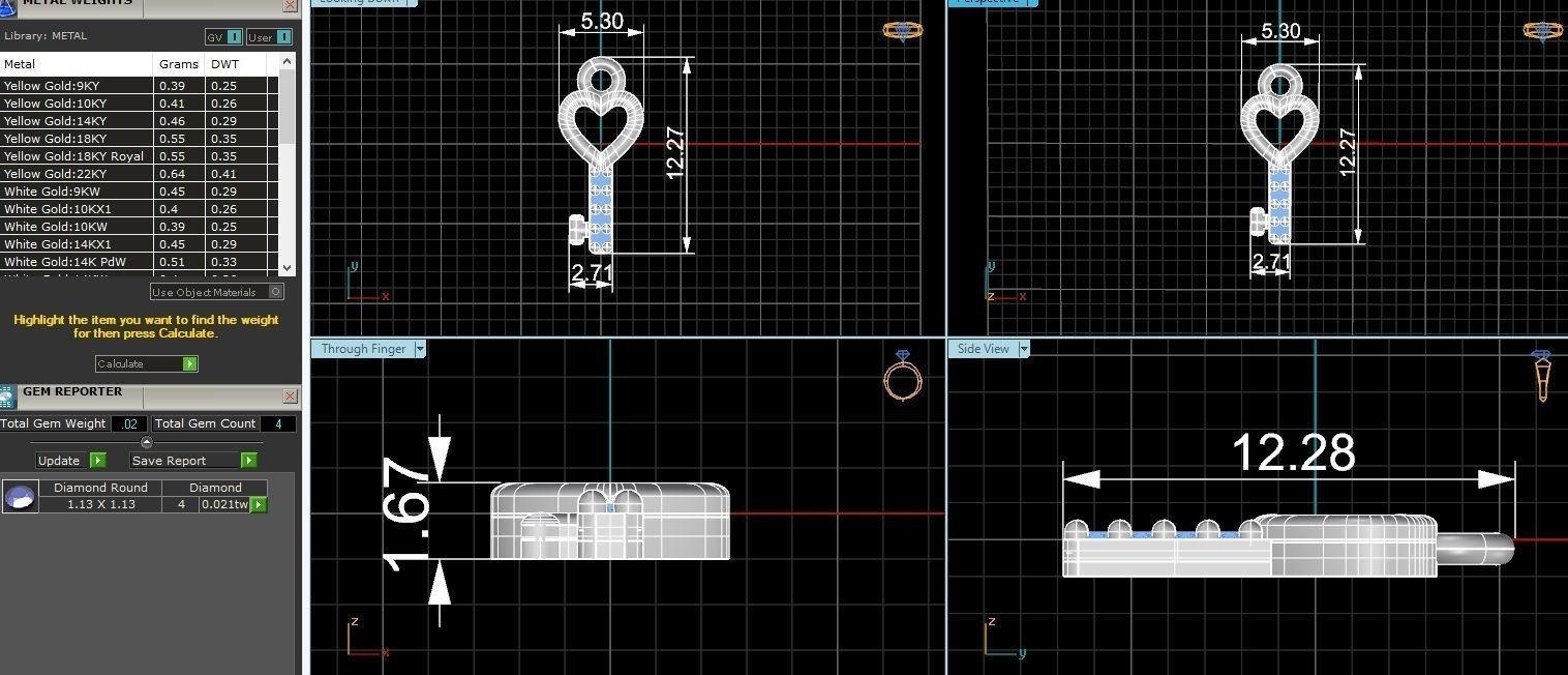 Love Key Pendant 3D print model_3