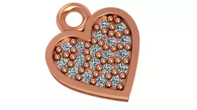 Heart Pendant 3D print model
