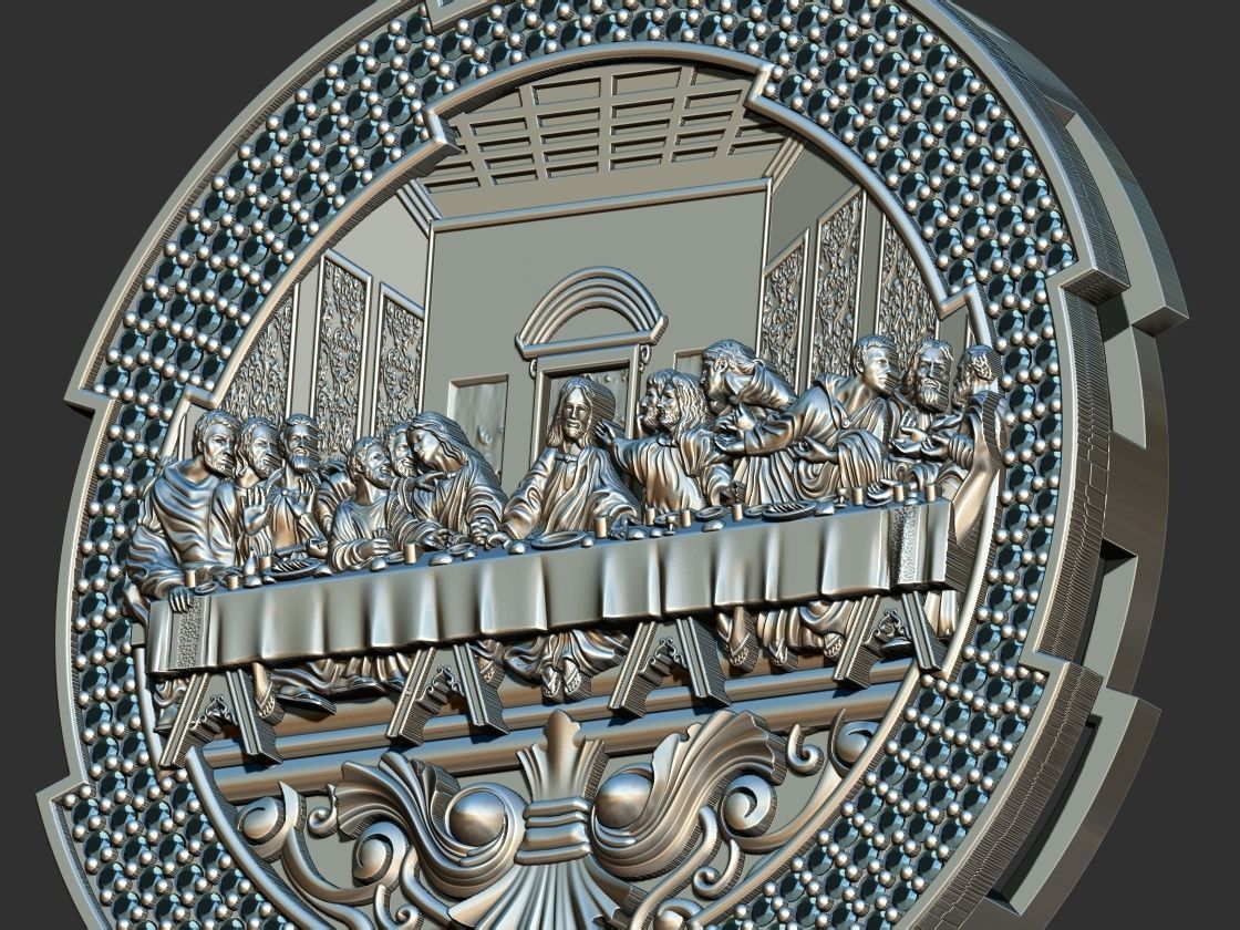 Santa Ceia -  3D print model_10
