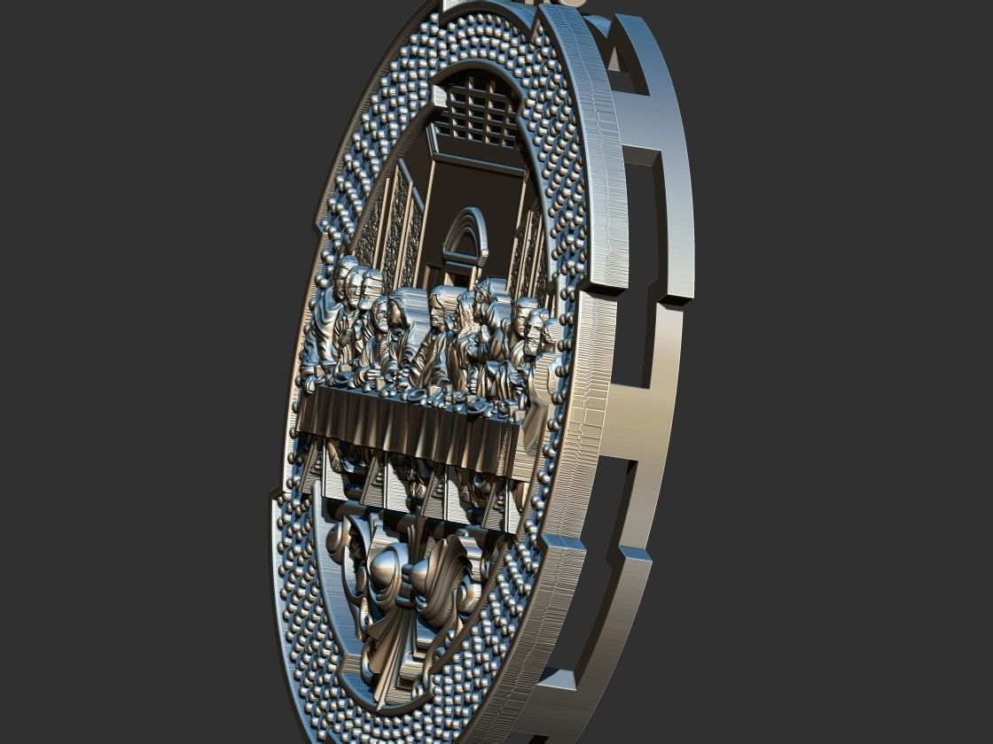 Santa Ceia -  3D print model_9