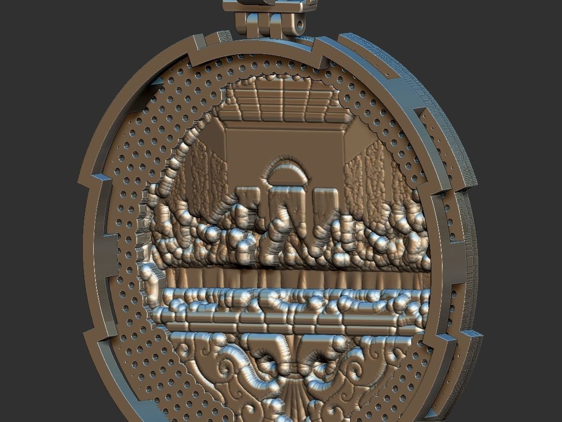 Santa Ceia -  3D print model_6