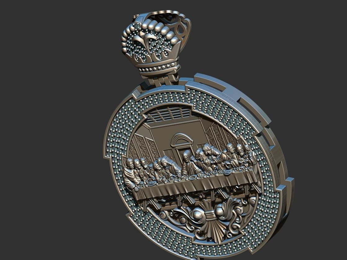 Santa Ceia -  3D print model_16