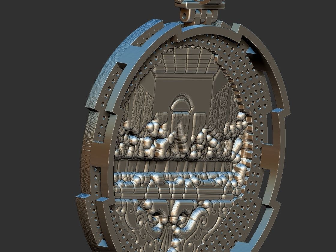 Santa Ceia -  3D print model_8