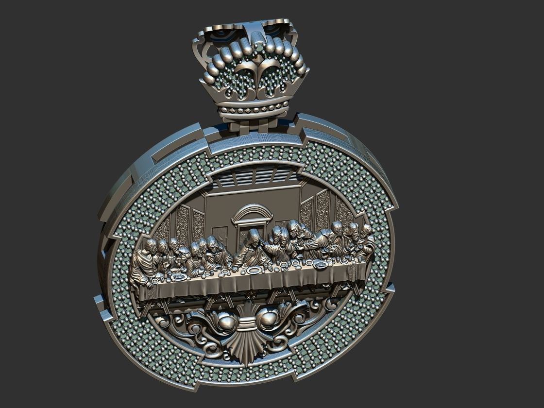 Santa Ceia -  3D print model_15