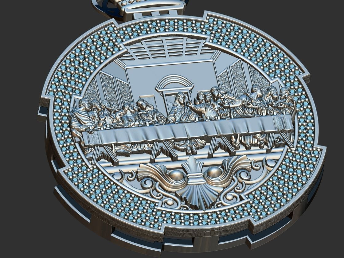 Santa Ceia -  3D print model_11