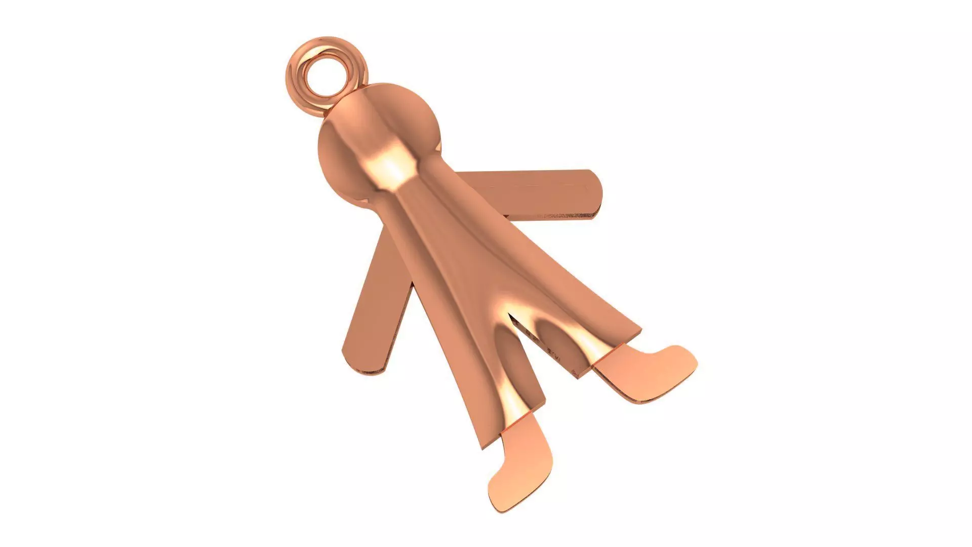 Kid Charm Pendant Necklace 3D print model