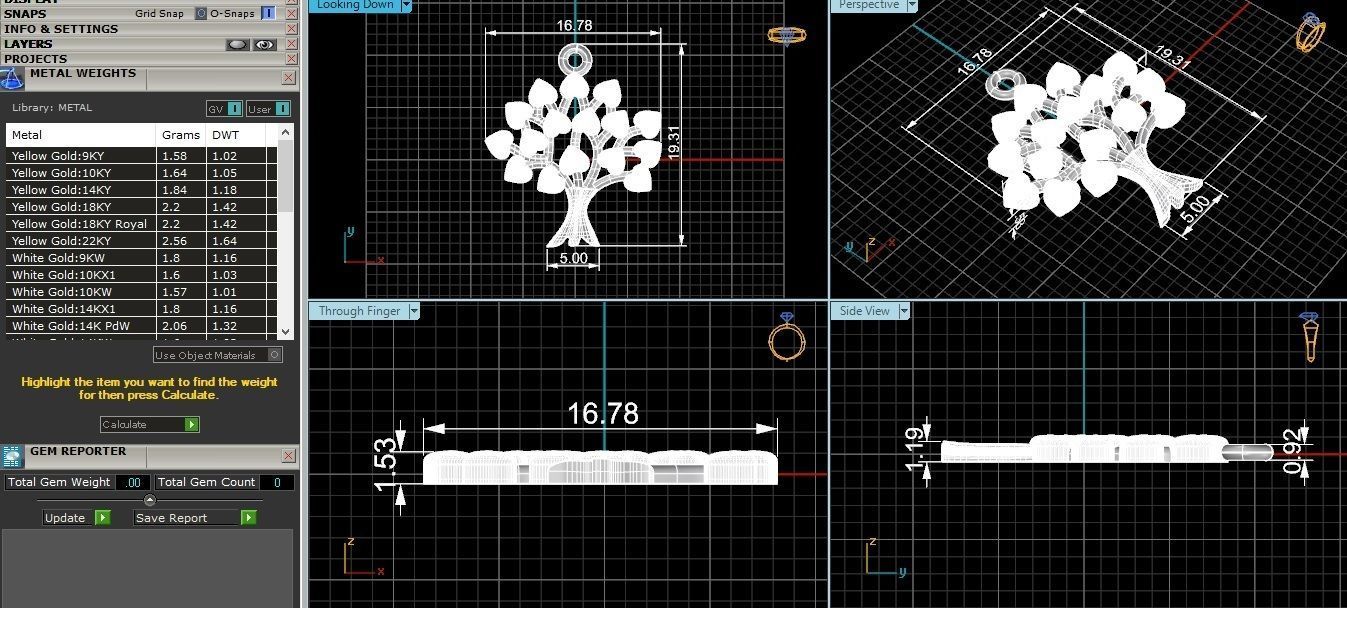 Heart Leaves On Love Tree Pendant 3D print model_3