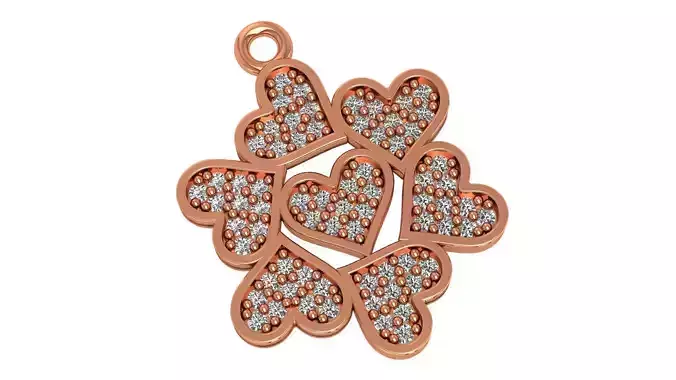 Heart Bubbles Pendant