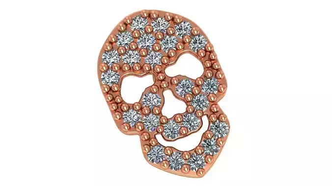 Skull Charm Pendant Necklace