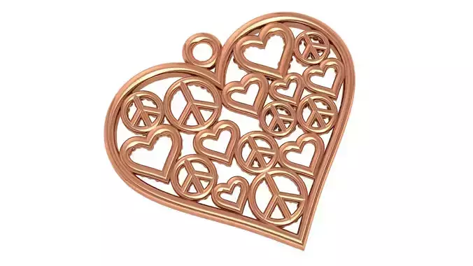 Heart in Heart Pendant