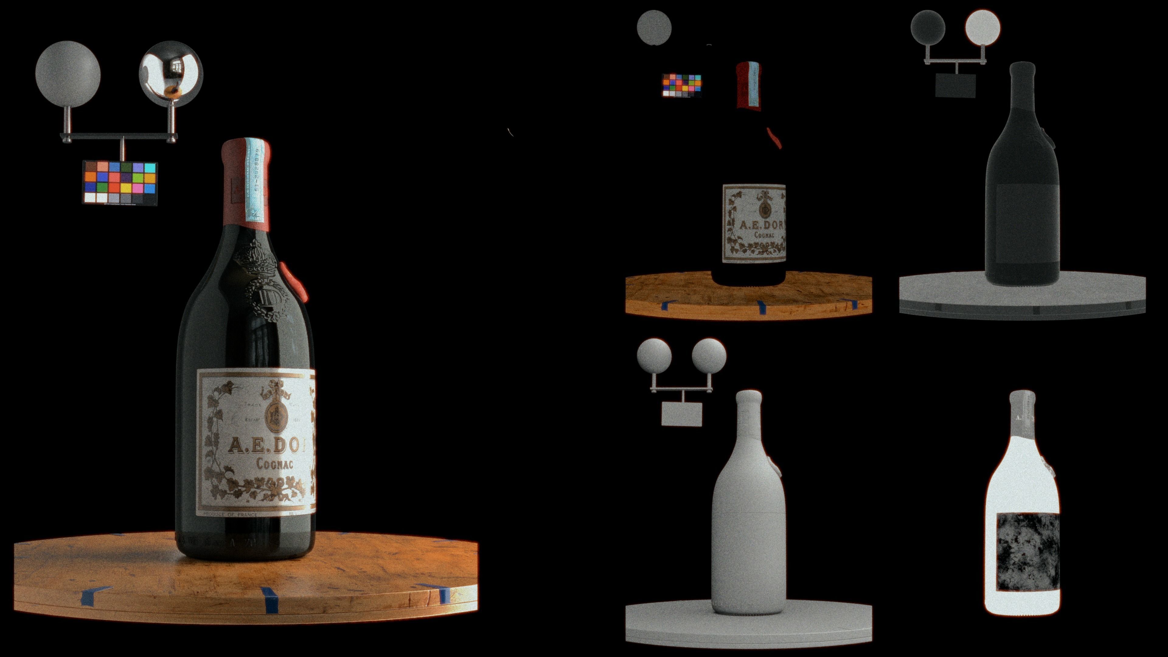Champagne Bottles Pack - Hero Assets - Realistic 3D model_3