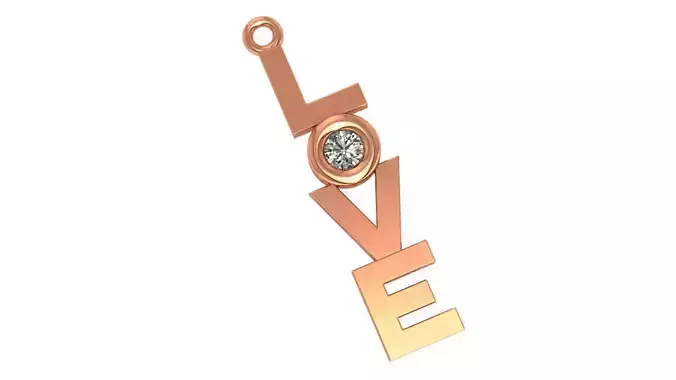 Love Necklace Charm Pendant