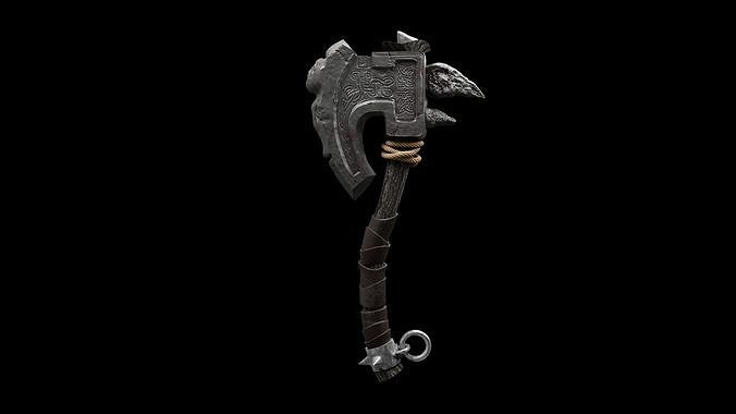 Old Stone Axe  3D model
