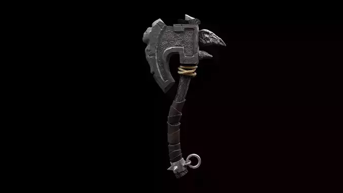 Old Stone Axe 3D model