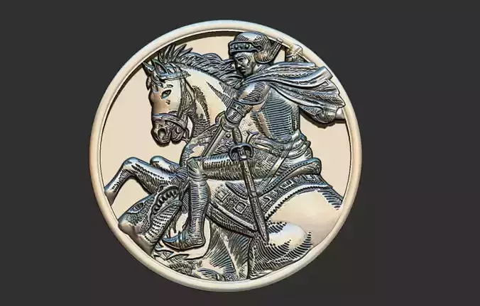 Saint George Stylized 3D print model