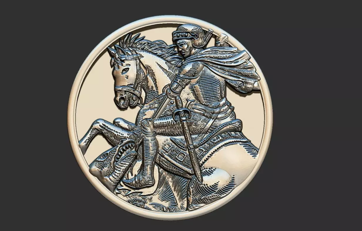Saint George Stylized 3D print model