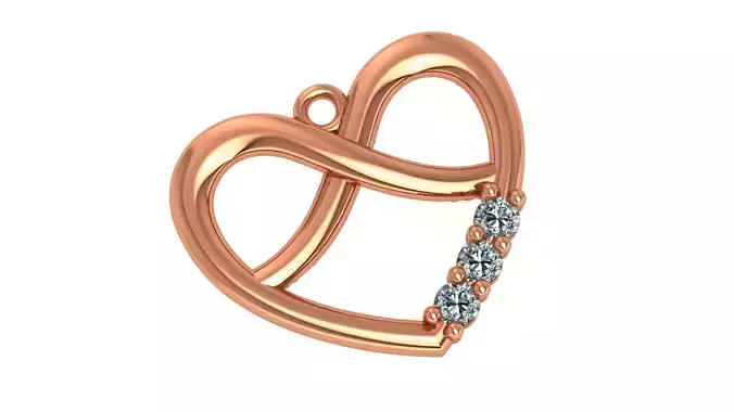Infinity Love Pendant 3D print model