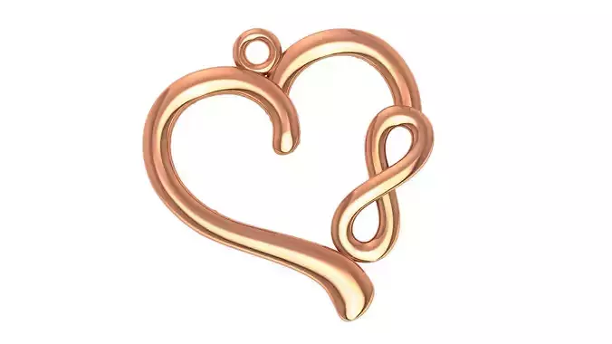 Infinity Love Pendant 3D print model