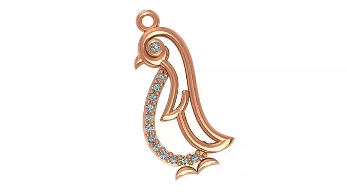 Penguin Necklace Charm Pendant