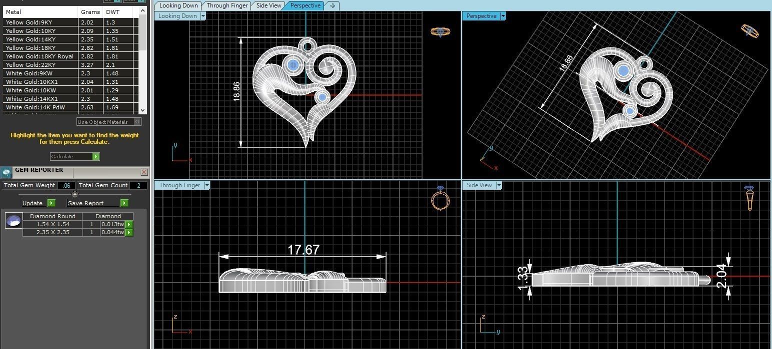 Parent Love Pendant 3D print model_3