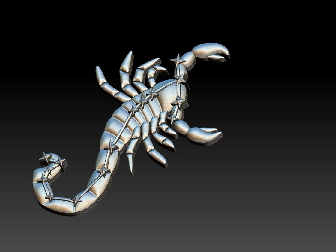 scorpio constellation - escorpiao 3D print model_2