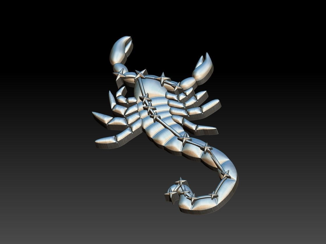 scorpio constellation - escorpiao 3D print model_12