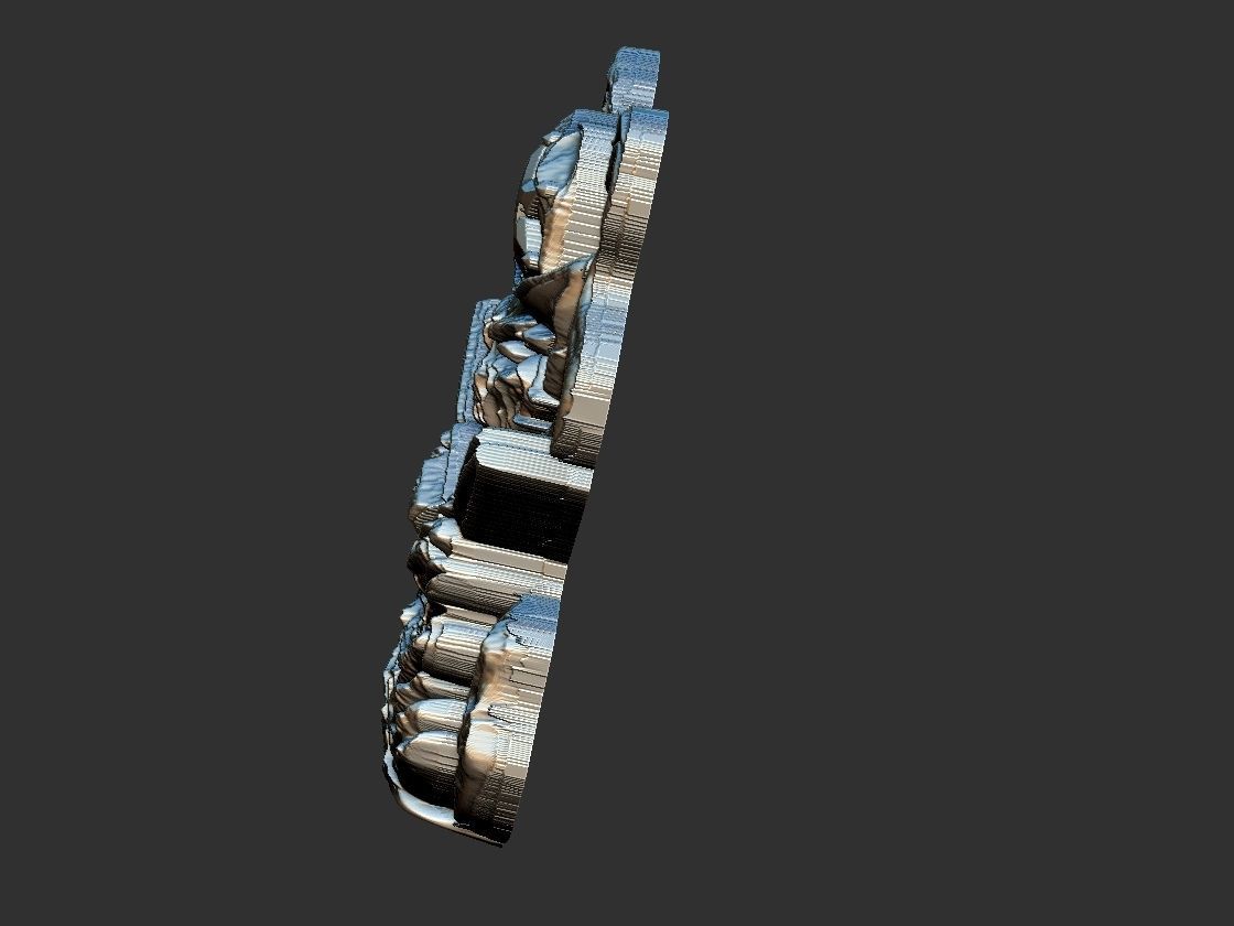 Skull Sheriff  3D print model_7