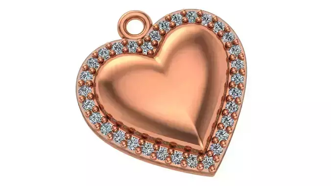 Heart Pendant 3D print model