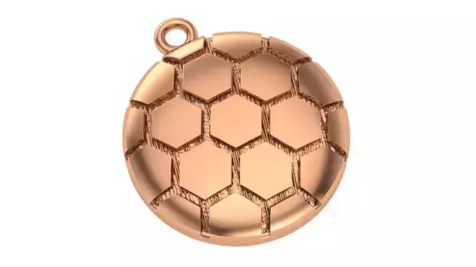 Football Pendant 3D print model