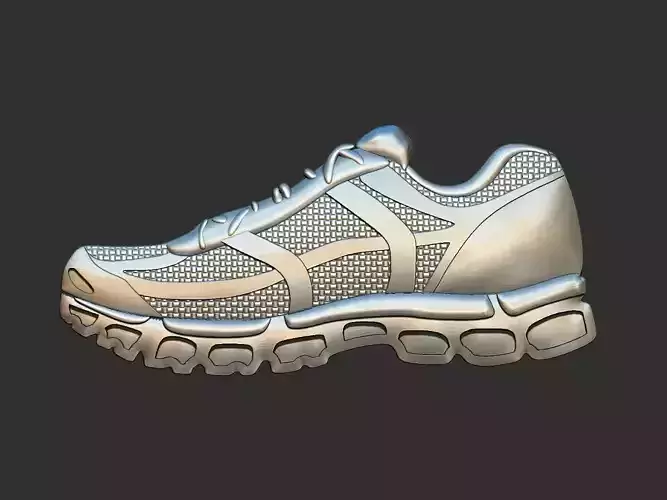 Running Shoe Pendant Relief 3D print model