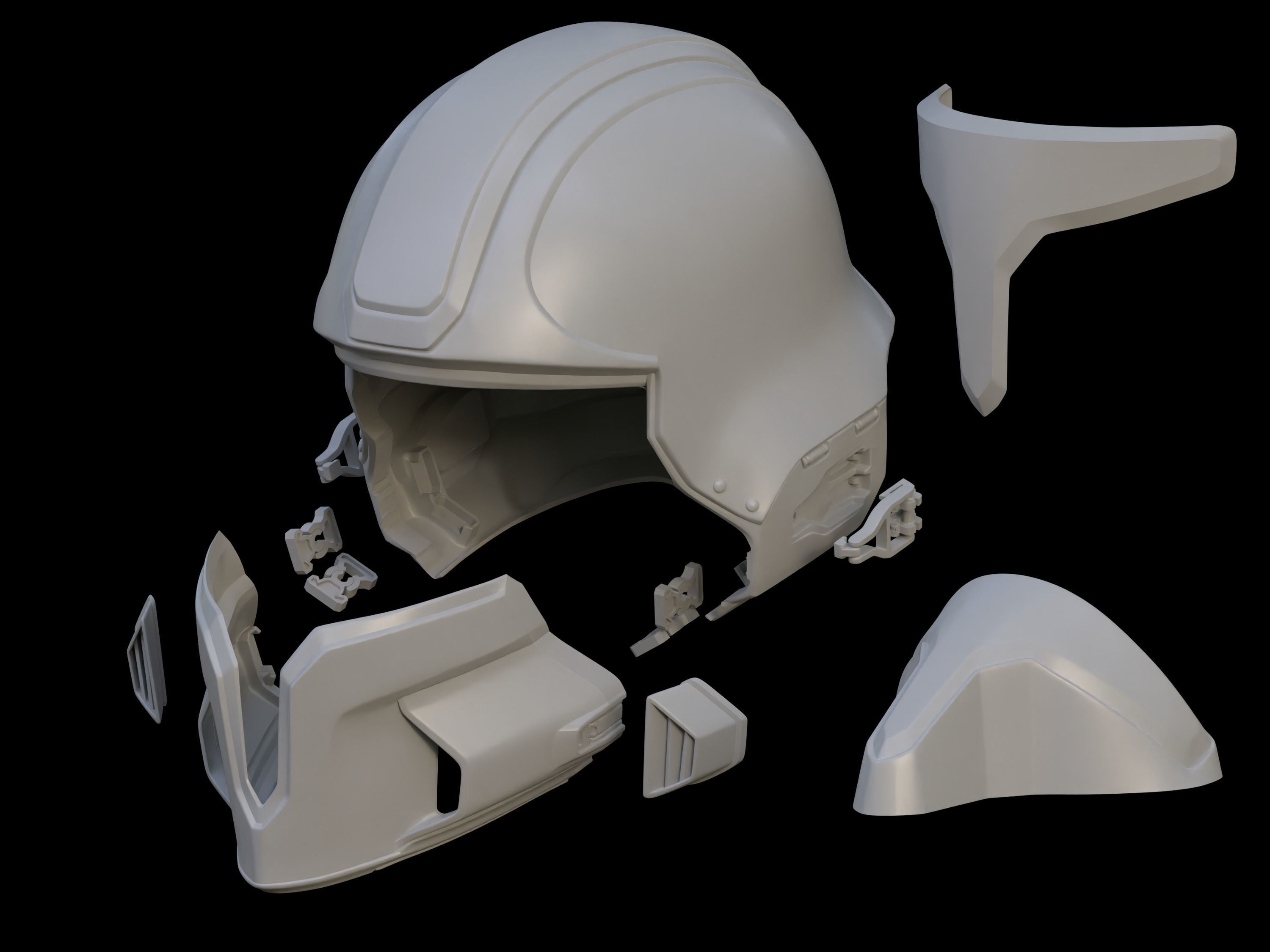Helldiver Champion Helmet 3d print file 3D print model_4
