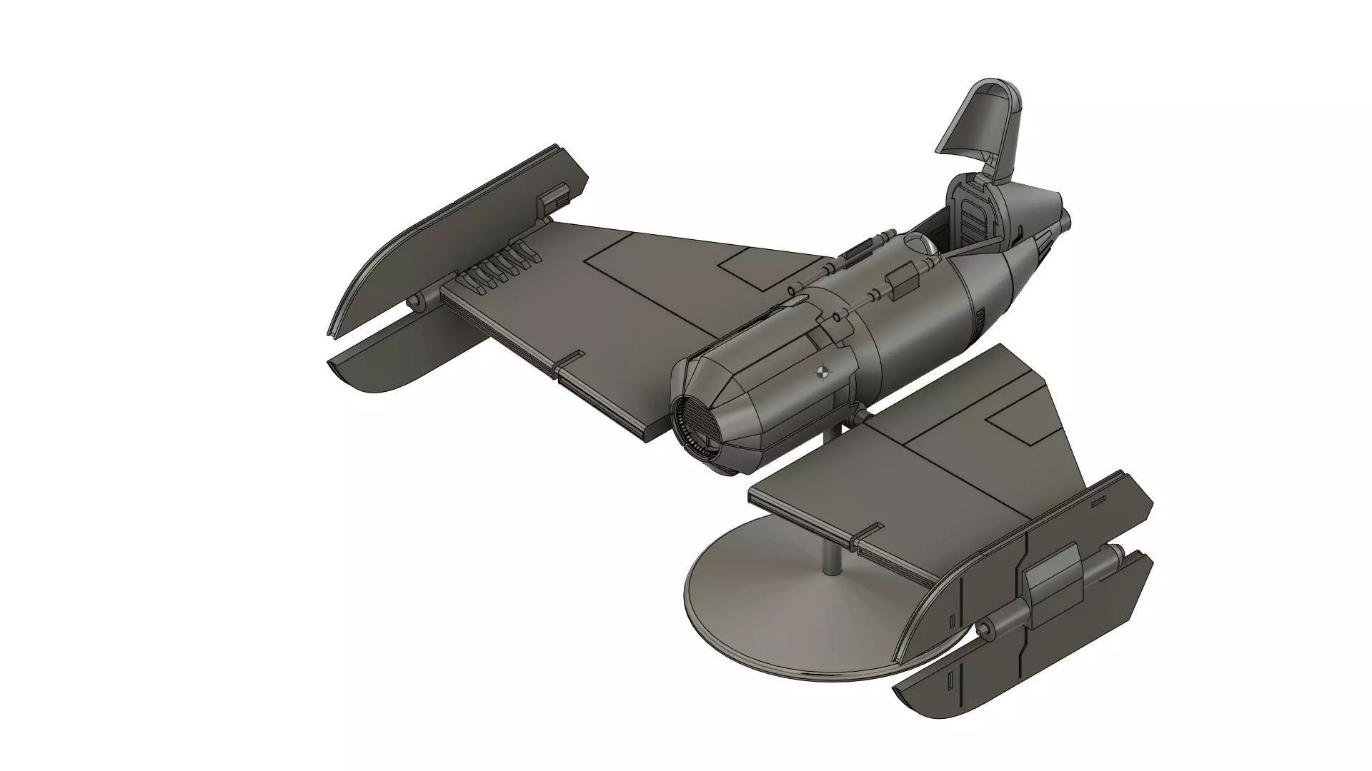 AHSOKA star wars SHIN HATI S FIEND FIGHTER 3D print model_0